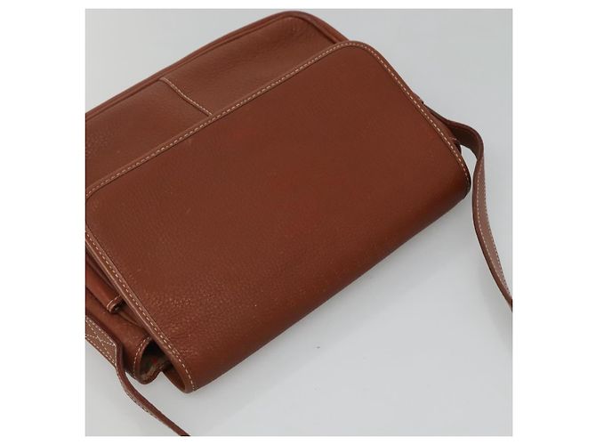 Autre Marque Borsa a spalla in pelle marrone Burberrys Auth ti2788 - vista 6