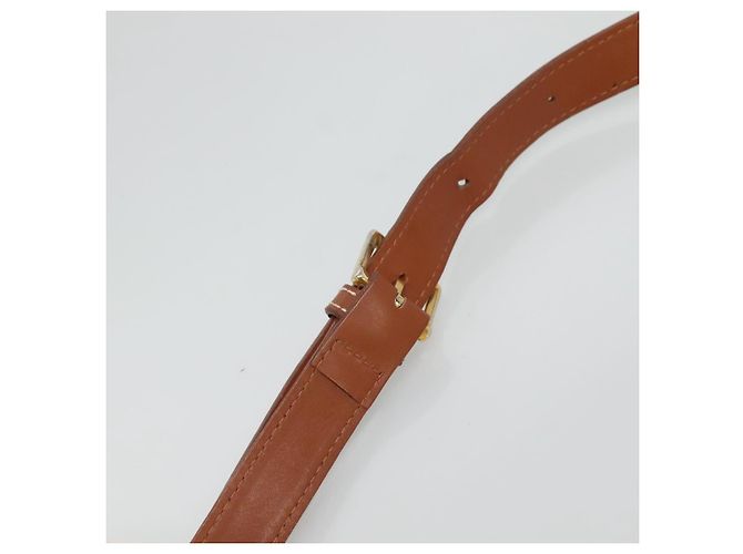 Autre Marque Borsa a spalla in pelle marrone Burberrys Auth ti2788 - vista 8