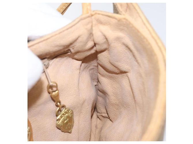 GUCCI Micro GG Canvas Schultertasche aus PVC-Leder Beige Auth bs23145 - Ansicht 18