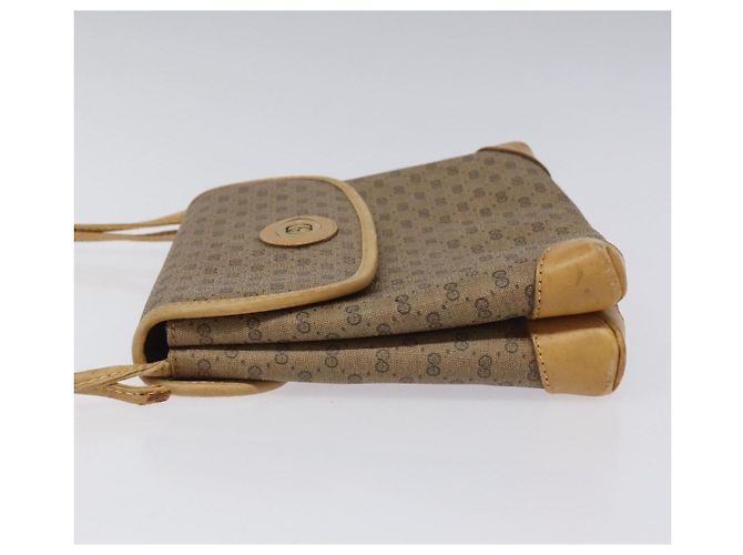 GUCCI Micro GG Canvas Schultertasche aus PVC-Leder Beige Auth bs23145 - Ansicht 5