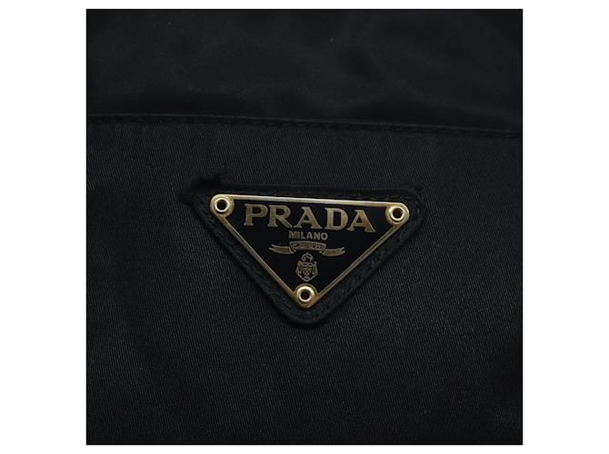 PRADA Borsa a mano in nylon blu navy oro Auth BA355 D'oro - vista 17