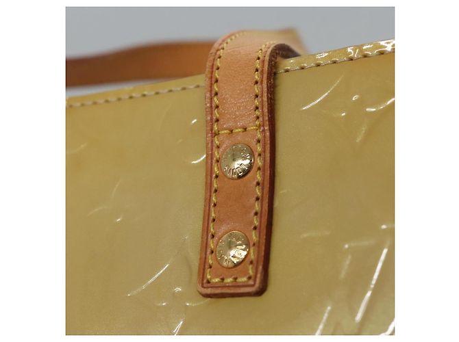 LOUIS VUITTON Monogram Vernis Reade MM Borsa a Mano Beige M91141 LV Auth sw134 - vista 10