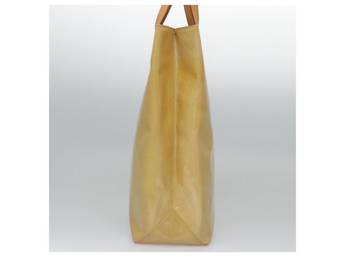 LOUIS VUITTON Monogram Vernis Reade MM Borsa a Mano Beige M91141 LV Auth sw134 - vista 3