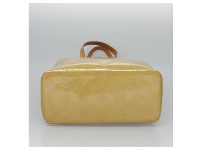 LOUIS VUITTON Monogram Vernis Reade MM Borsa a Mano Beige M91141 LV Auth sw134 - vista 5