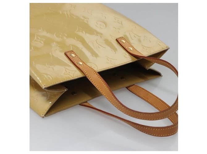 LOUIS VUITTON Monogram Vernis Reade MM Borsa a Mano Beige M91141 LV Auth sw134 - vista 6