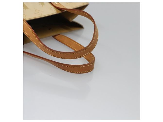 LOUIS VUITTON Monogram Vernis Reade MM Borsa a Mano Beige M91141 LV Auth sw134 - vista 7