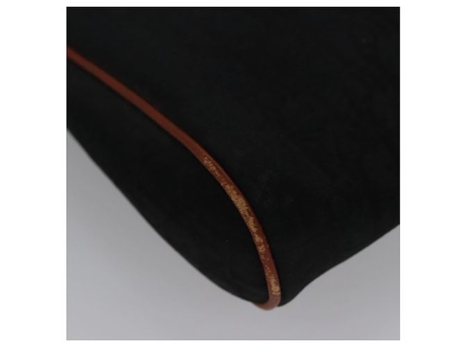 Borsa clutch in tela Trotter Christian Dior nera e dorata Auth ti2911 Nero D'oro - vista 10
