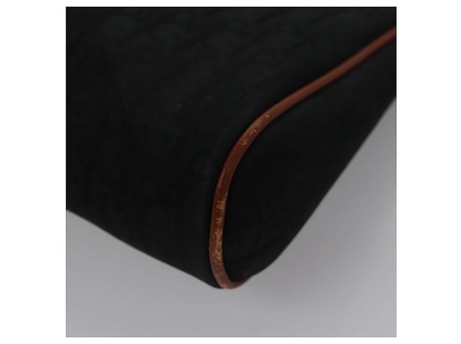 Borsa clutch in tela Trotter Christian Dior nera e dorata Auth ti2911 Nero D'oro - vista 11