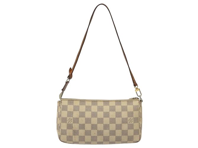 LOUIS VUITTON Pochette Accessoires Damier Azur N51986 LV Auth EC377 - vista 2