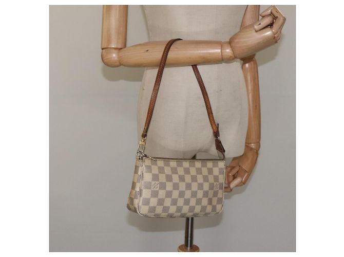 LOUIS VUITTON Pochette Accessoires Damier Azur N51986 LV Auth EC377 - vista 22