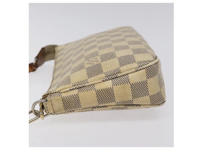 LOUIS VUITTON Pochette Accessoires Damier Azur N51986 LV Auth EC377 - vista 4