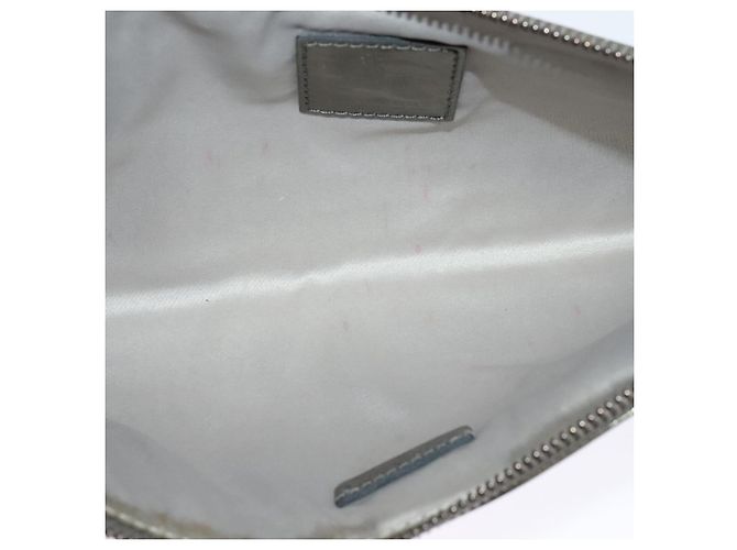Bolso clutch de PVC beige dorado con estampado Nova Check de BURBERRY Auth bs23425 - vista 16