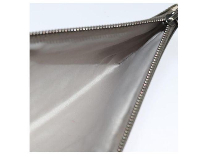 Bolso clutch de PVC beige dorado con estampado Nova Check de BURBERRY Auth bs23425 - vista 17