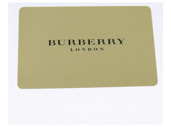 Bolso clutch de PVC beige dorado con estampado Nova Check de BURBERRY Auth bs23425 - vista 21