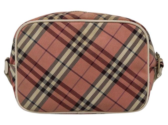 Borsa a spalla Burberry Nova Check Blue Label in tela rossa Auth ti2797 Rosso - vista 3
