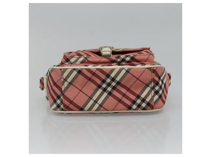 Borsa a spalla Burberry Nova Check Blue Label in tela rossa Auth ti2797 Rosso - vista 9