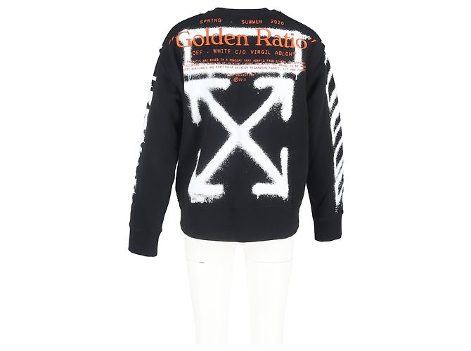 Off White Off-White Diag Cartoon Langarm-T-Shirt aus schwarzer Baumwolle - Ansicht 6
