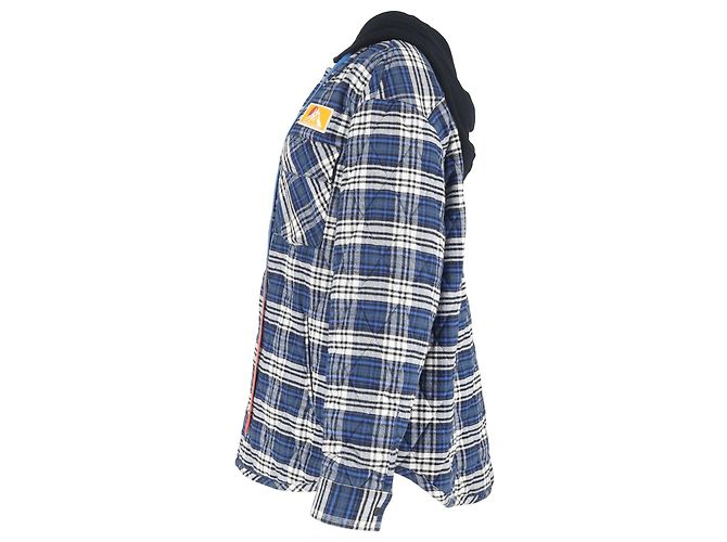 Off White Off-White Flanelljacke aus blauer Baumwolle - Ansicht 2