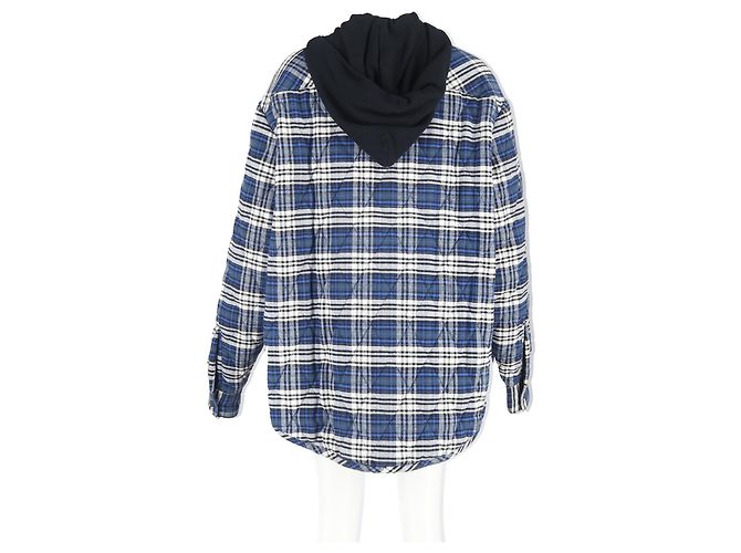 Off White Off-White Flanelljacke aus blauer Baumwolle - Ansicht 6