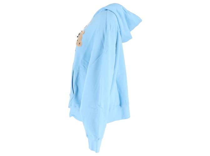 Sudadera con capucha Palm Angels Bear en algodón azul claro - vista 2