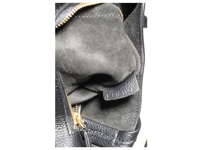 Céline Borsa Tote Phantom Celine Large in pelle di vitello nera - vista 13