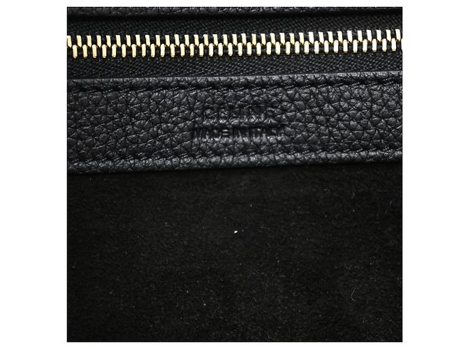 Céline Borsa Tote Phantom Celine Large in pelle di vitello nera - vista 6