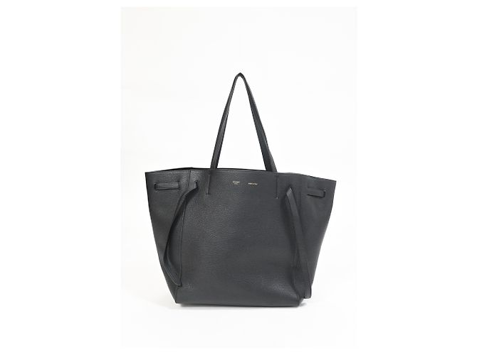 Céline Borsa Tote Phantom Celine Large in pelle di vitello nera - vista 7