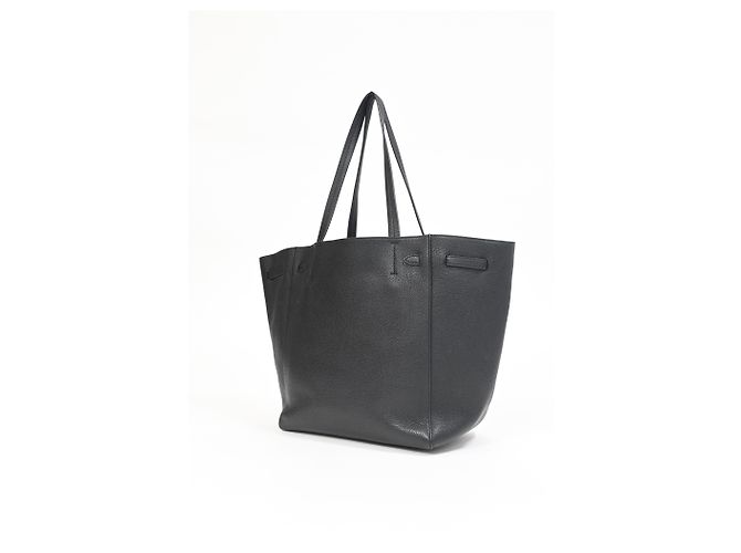 Céline Borsa Tote Phantom Celine Large in pelle di vitello nera - vista 9