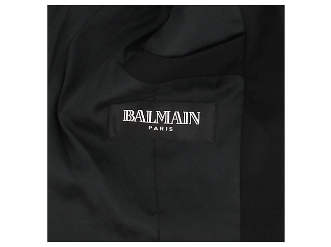 BALMAIN Jacken T.FR 36 Wolle Schwarz - Ansicht 6