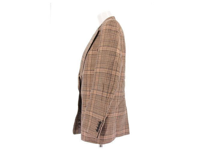 Chaqueta DRIES VAN NOTEN T.FR 38 Algodón Castaño - vista 4
