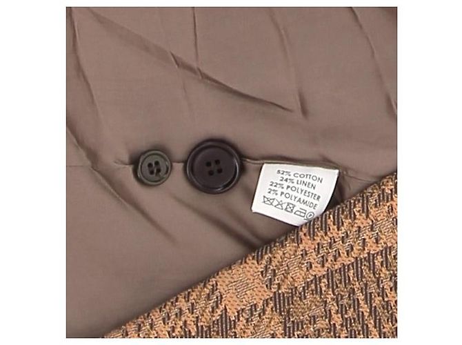 Chaqueta DRIES VAN NOTEN T.FR 38 Algodón Castaño - vista 6