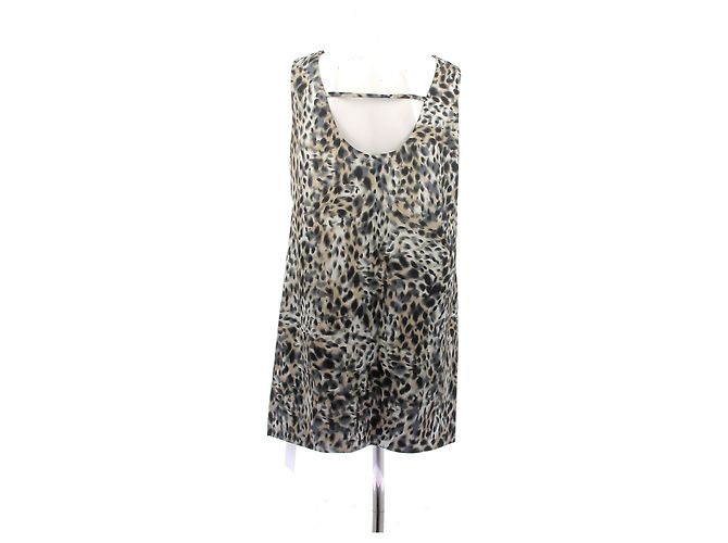 Autre Marque FRONT ROW SHOP Kleider T.International M Polyester Beige - Ansicht 2