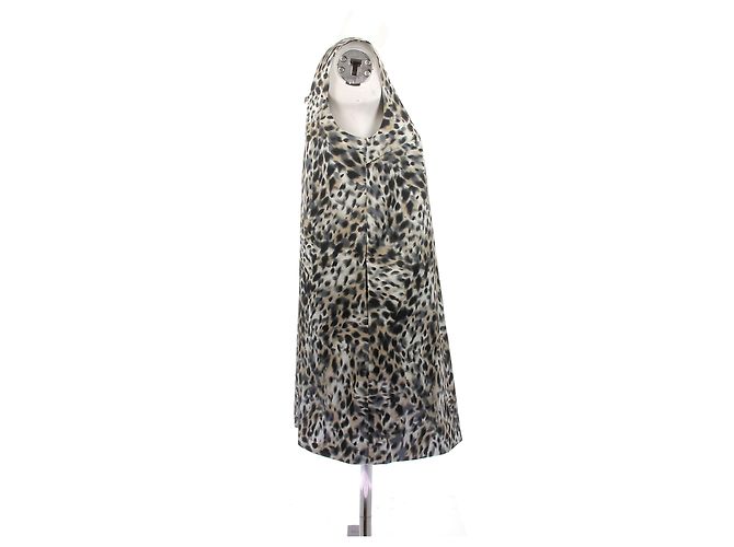 Autre Marque FRONT ROW SHOP Kleider T.International M Polyester Beige - Ansicht 3