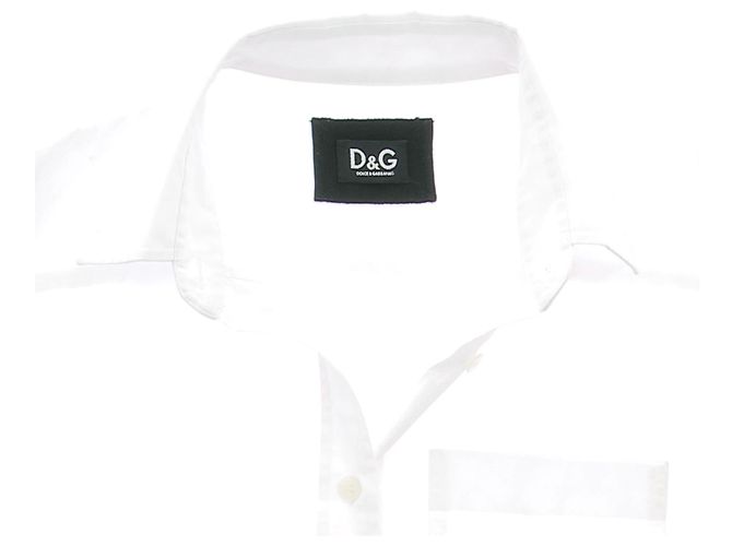 DOLCE & GABBANA Tops T.IT 40 Algodón Blanco - vista 5