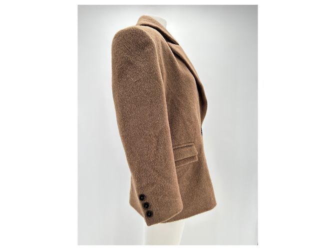Autre Marque NON SIGNE / UNSIGNED Jackets T.International M Wool Brown - view 3