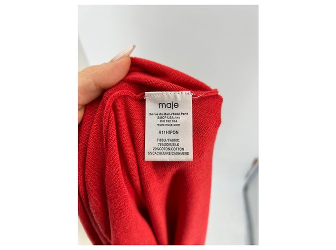 MAJE Tricot T.International TAILLE UNIQUE Soie - vue 7