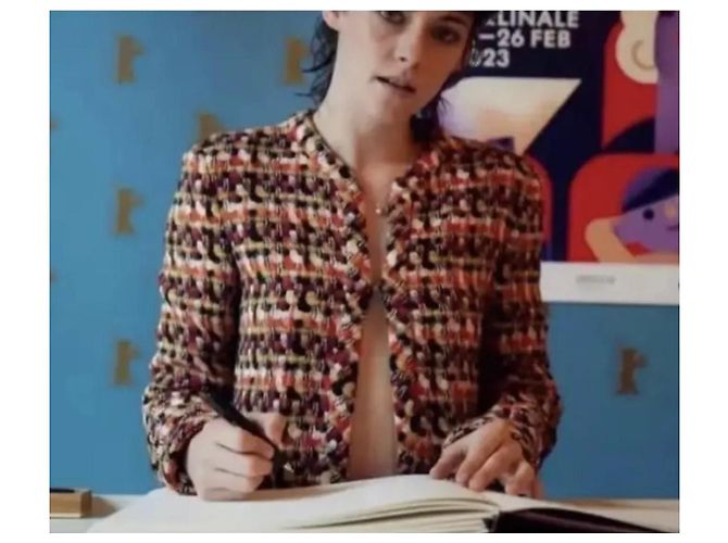 Chaqueta de tweed Chanel 2023 Runway 40 Multicolor - vista 13