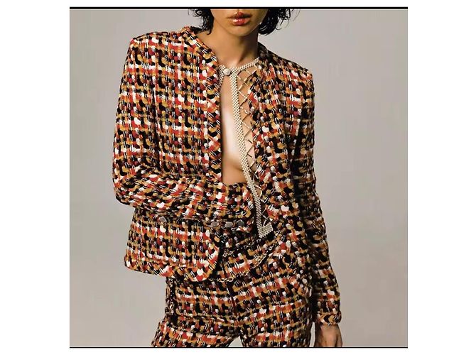 Chaqueta de tweed Chanel 2023 Runway 40 Multicolor - vista 14