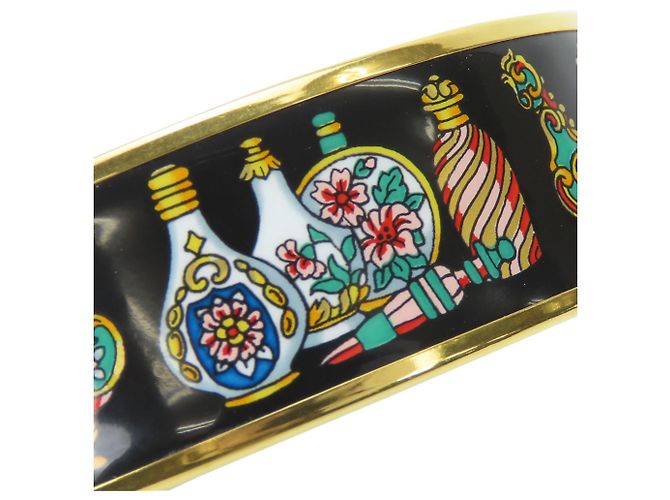Hermès Bracciale in cloisonné nero e multicolore di Hermes - vista 4