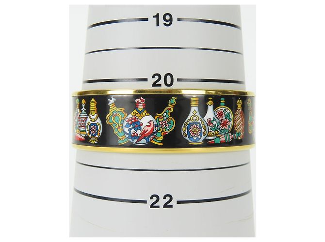 Hermès Bracciale in cloisonné nero e multicolore di Hermes - vista 8