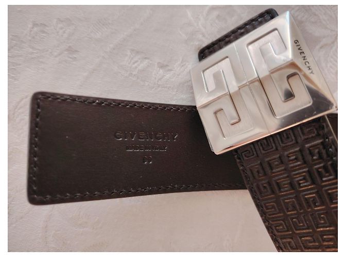 GIVENCHY REVERSIBLE LEATHER BELT WITH 4G BUCKLE. - view 3