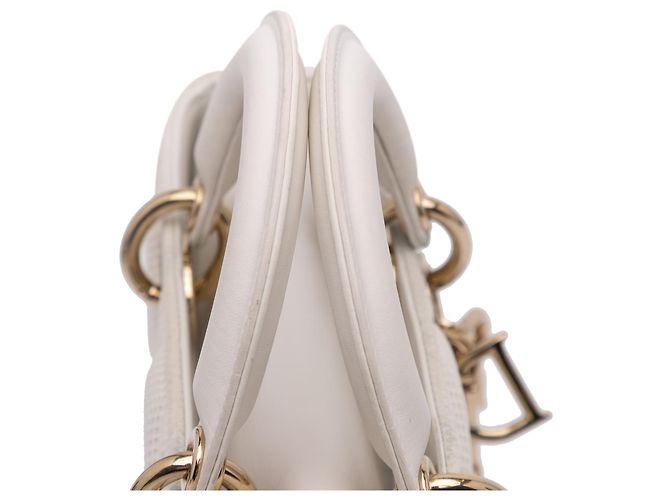 Dior Weiß Mittel Technischer Stoff Macrocannage Lady D Joy - Ansicht 9