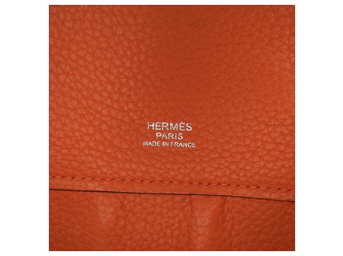 Hermès Arancione Togo Atlas 42 - vista 5