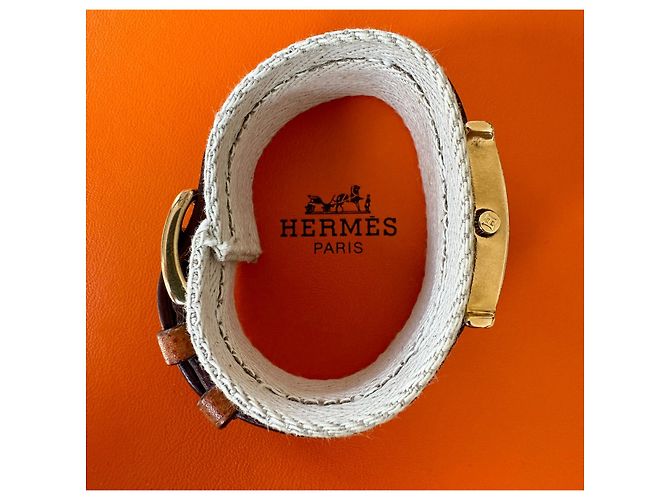 Hermès Heure H Uhr gold 25mm camel Kamel - Ansicht 6
