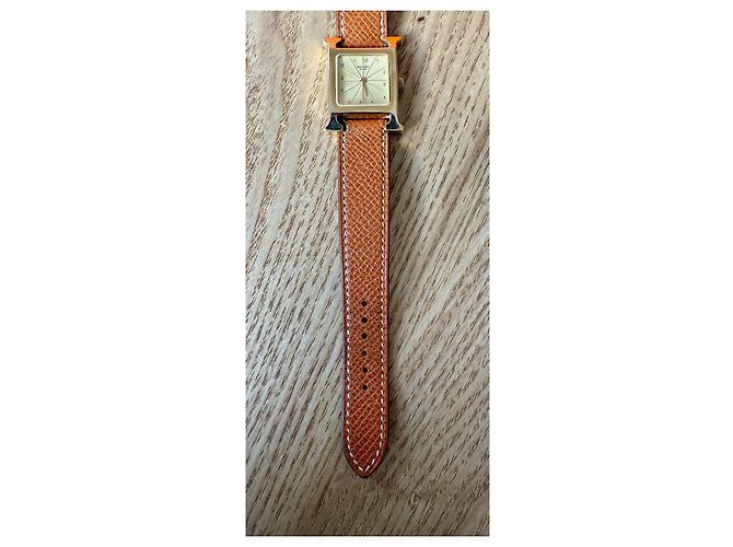 Hermès Heure H Uhr gold 25mm camel Kamel - Ansicht 7