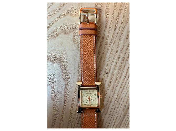 Hermès Heure H Uhr gold 25mm camel Kamel - Ansicht 8