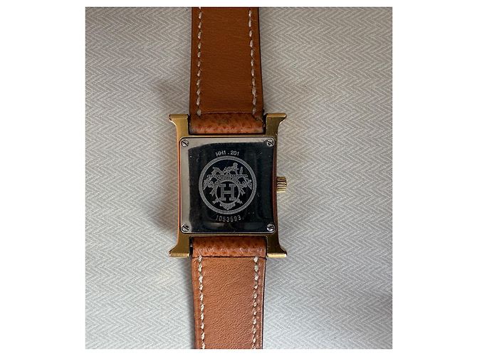 Hermès Heure H Uhr gold 25mm camel Kamel - Ansicht 9