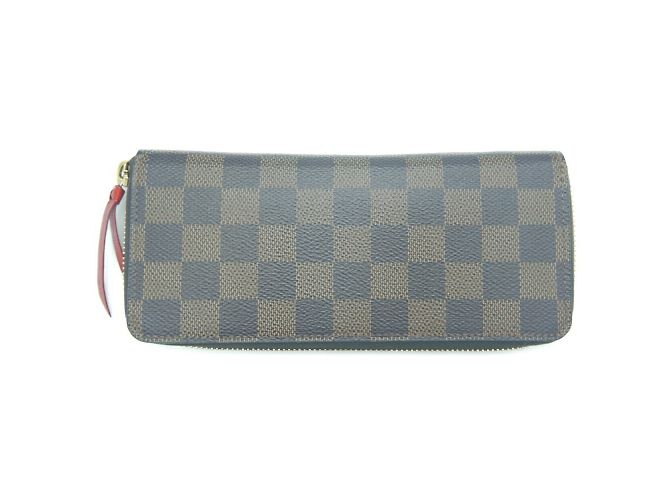 Cartera Larga Louis Vuitton Clemence Castaño Fucsia - vista 2