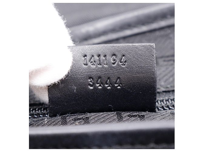Borsa a spalla in nylon nero Gucci - vista 10