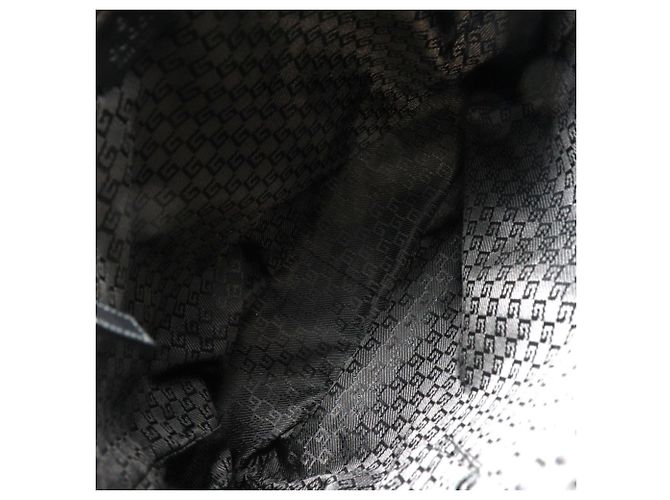 Borsa a spalla in nylon nero Gucci - vista 5